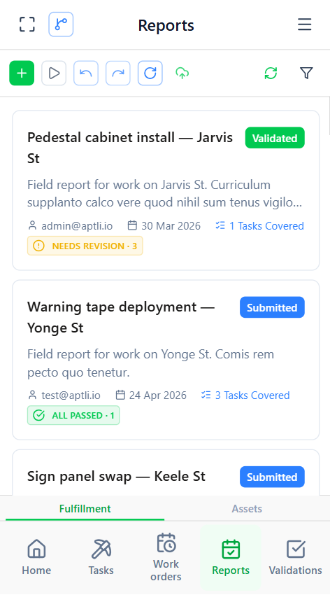 Mobile Reports