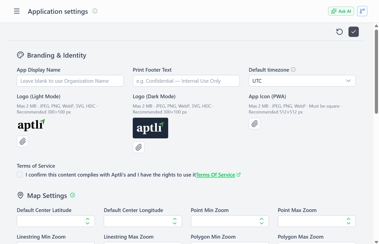 App Settings Overview