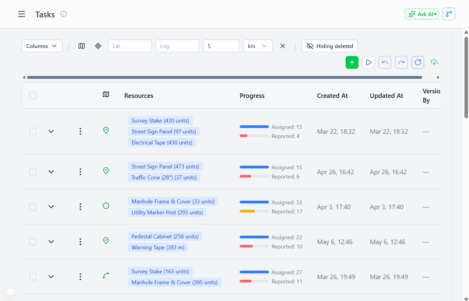Tasks List